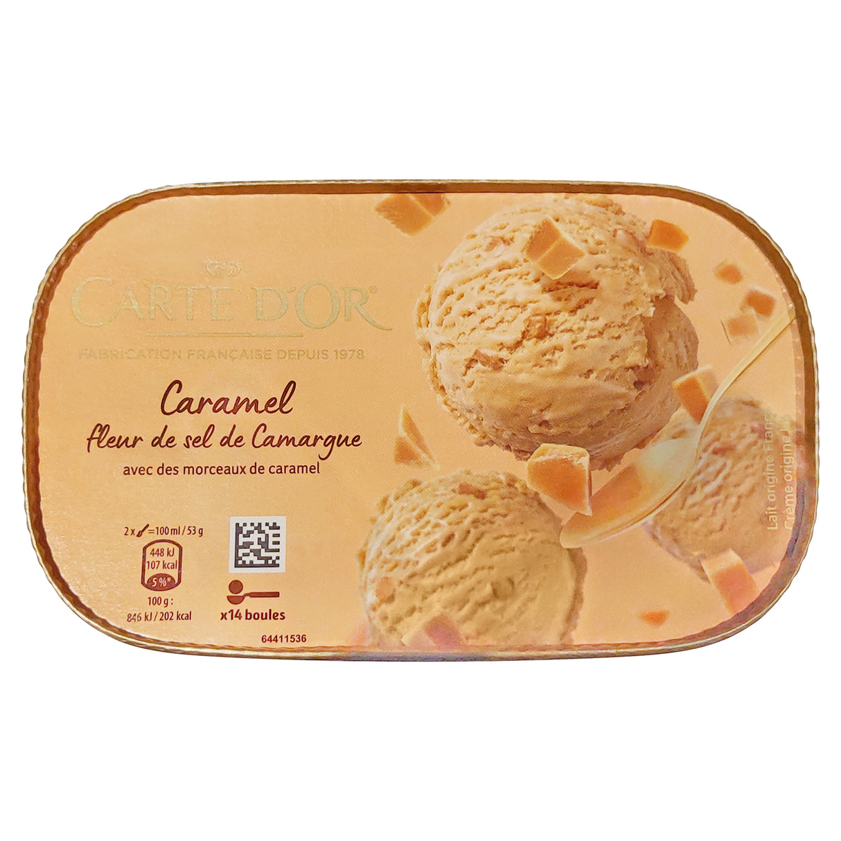 Carte d'or crème glacée caramel fleur de sel de Camargue