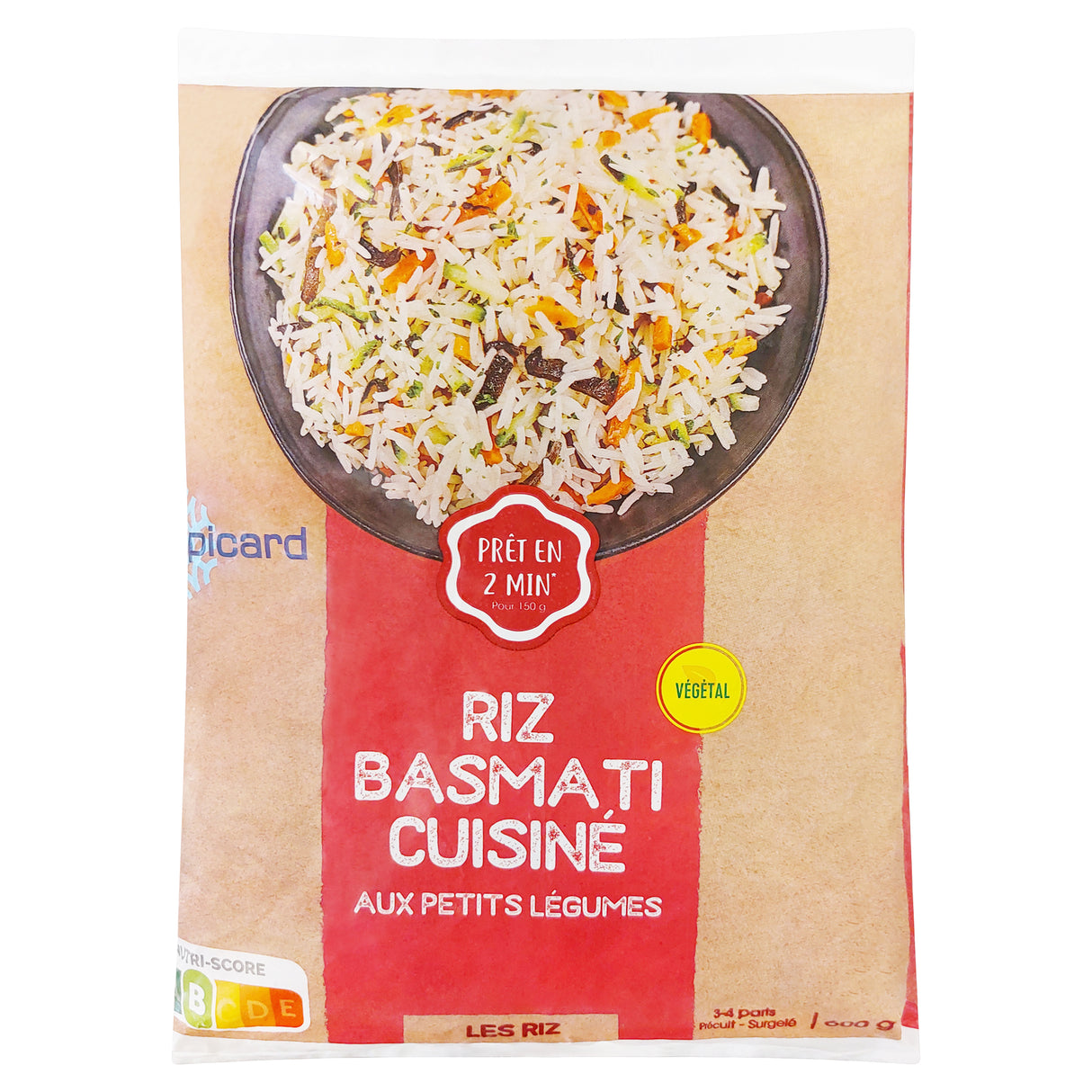 Riz basmati cuisiné aux petits légumes