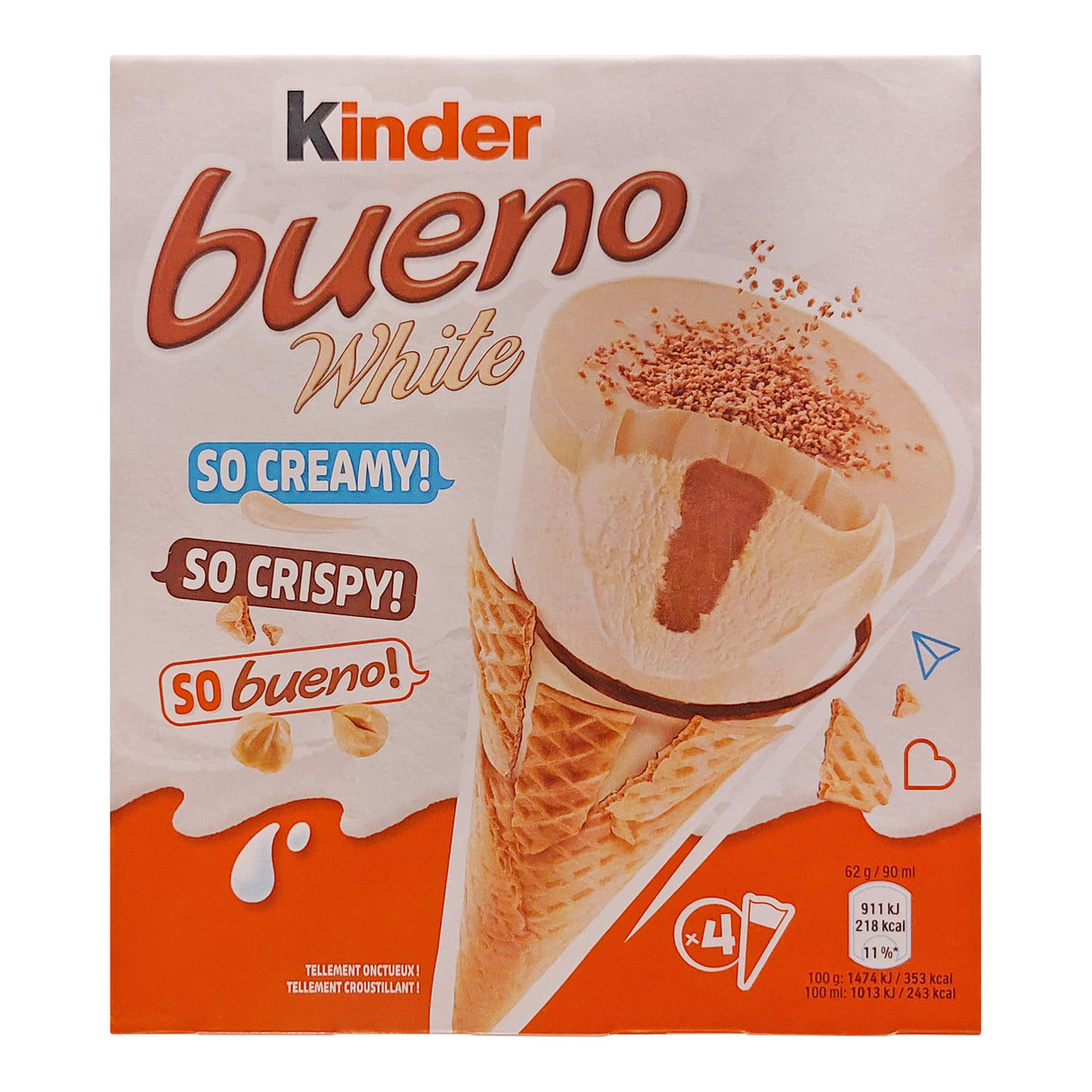 Kinder Bueno 4 cônes White Chocolate (Cadeau fidélité)