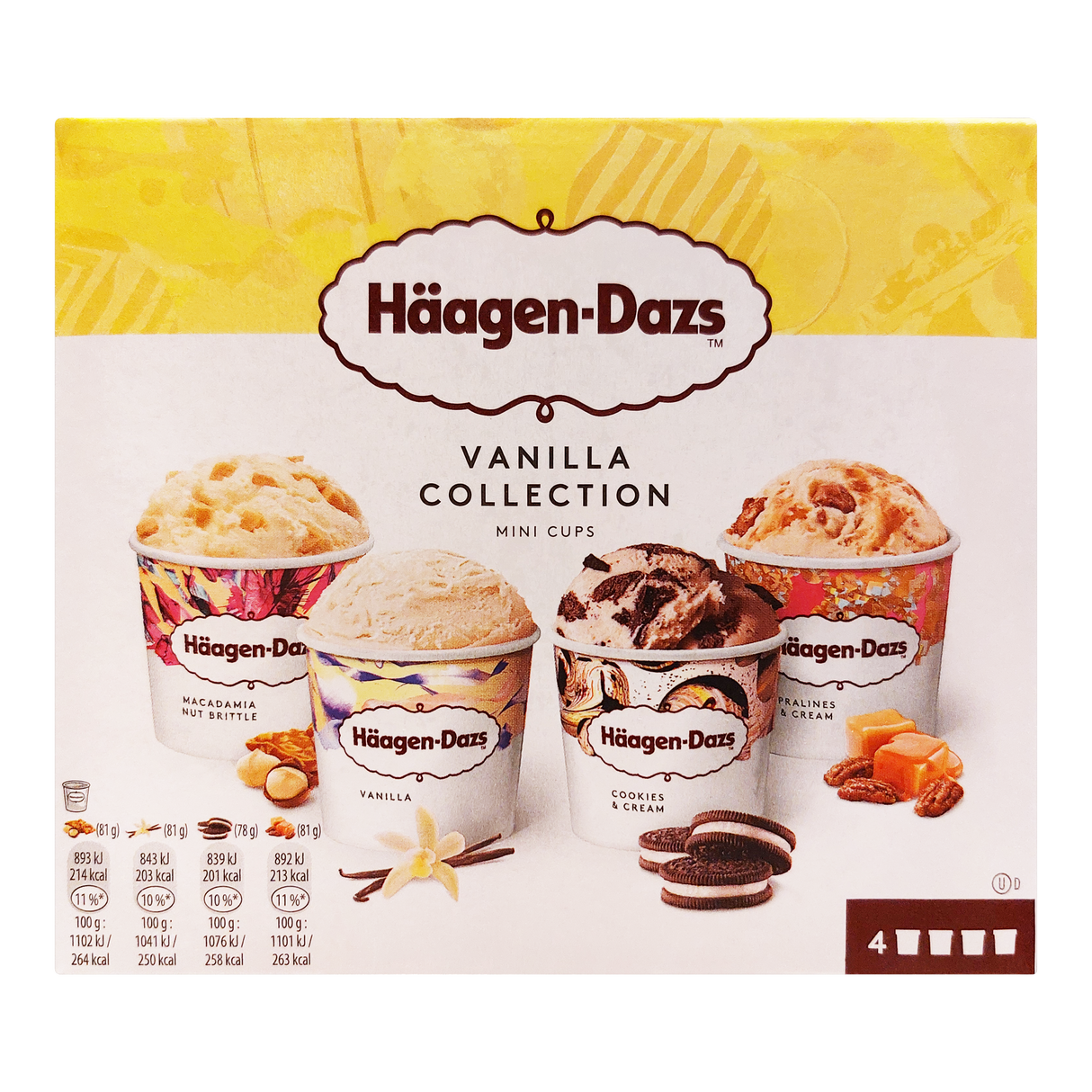 Glace 4 mini pot vanilla collection